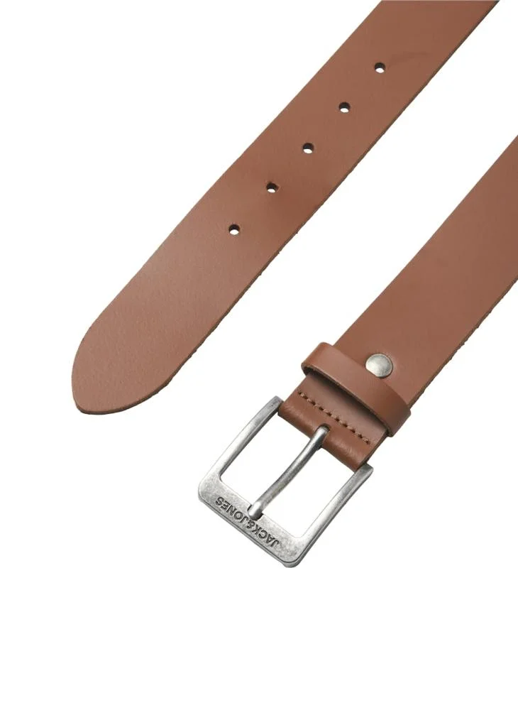 JACK & JONES Cognac Casual Hole Allocated Belt for Men | Best Price UAE
